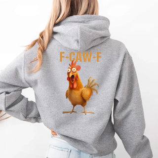 Funny F - Caw - F Rooster Hoodie - A Roese Boutique
