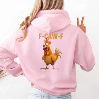 Funny F - Caw - F Rooster Hoodie - A Roese Boutique