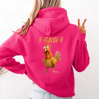 Funny F - Caw - F Rooster Hoodie - A Roese Boutique