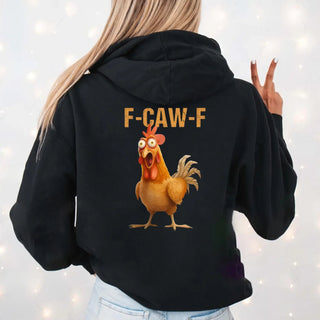 Funny F - Caw - F Rooster Hoodie - A Roese Boutique