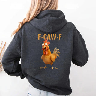 Funny F - Caw - F Rooster Hoodie - A Roese Boutique