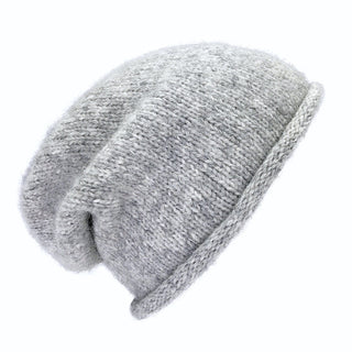 Gray Essential Knit Alpaca Beanie - A Roese Boutique