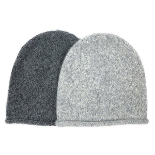 Gray Essential Knit Alpaca Beanie - A Roese Boutique
