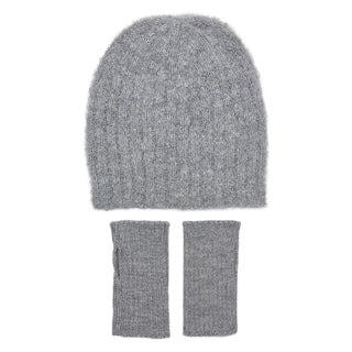 Gray Loop Knit Alpaca Beanie - A Roese Boutique