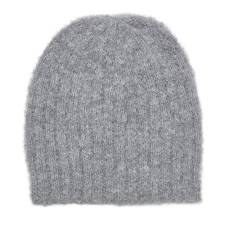 Gray Loop Knit Alpaca Beanie - A Roese Boutique