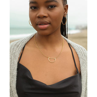Half Moon Necklace - A Roese Boutique