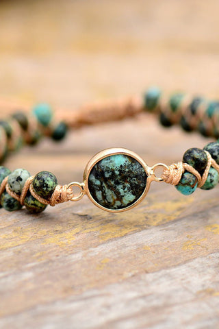 Handmade Beaded Copper Bracelet - A Roese Boutique