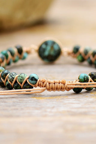Handmade Beaded Copper Bracelet - A Roese Boutique