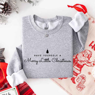 Have Yourself a Merry Christmas Sweatshirt Holiday Crew Neck Gift - A Roese Boutique