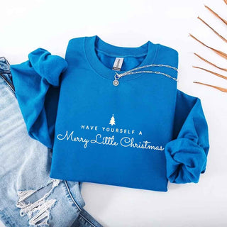 Have Yourself a Merry Christmas Sweatshirt Holiday Crew Neck Gift - A Roese Boutique