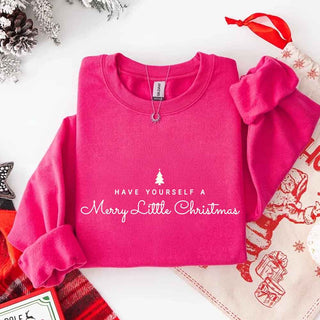 Have Yourself a Merry Christmas Sweatshirt Holiday Crew Neck Gift - A Roese Boutique