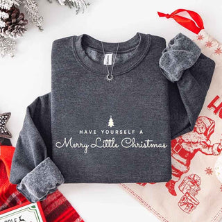 Have Yourself a Merry Christmas Sweatshirt Holiday Crew Neck Gift - A Roese Boutique