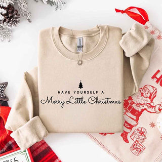 Have Yourself a Merry Christmas Sweatshirt Holiday Crew Neck Gift - A Roese Boutique