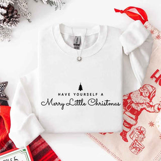 Have Yourself a Merry Christmas Sweatshirt Holiday Crew Neck Gift - A Roese Boutique