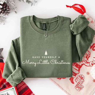 Have Yourself a Merry Christmas Sweatshirt Holiday Crew Neck Gift - A Roese Boutique