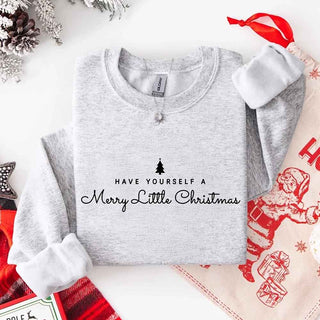 Have Yourself a Merry Christmas Sweatshirt Holiday Crew Neck Gift - A Roese Boutique