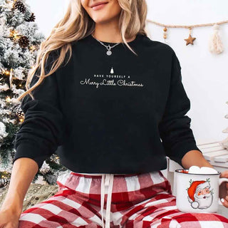 Have Yourself a Merry Christmas Sweatshirt Holiday Crew Neck Gift - A Roese Boutique