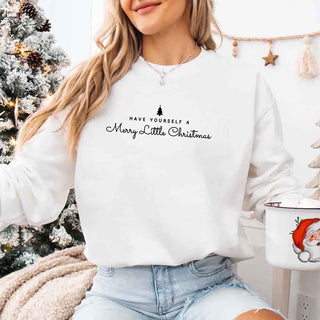Have Yourself a Merry Christmas Sweatshirt Holiday Crew Neck Gift - A Roese Boutique