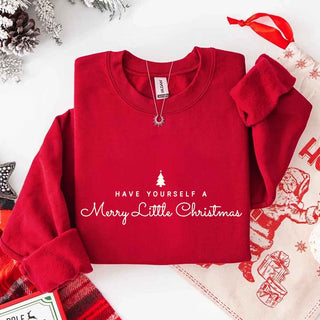 Have Yourself a Merry Christmas Sweatshirt Holiday Crew Neck Gift - A Roese Boutique