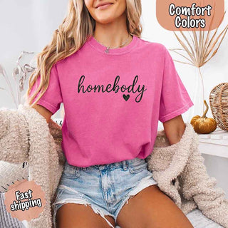 Homebody Comfort Colors Tee – Casual Relaxed Fit Shirt - A Roese Boutique