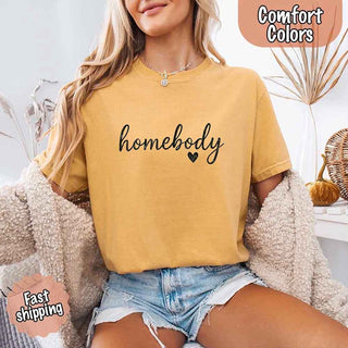 Homebody Comfort Colors Tee – Casual Relaxed Fit Shirt - A Roese Boutique