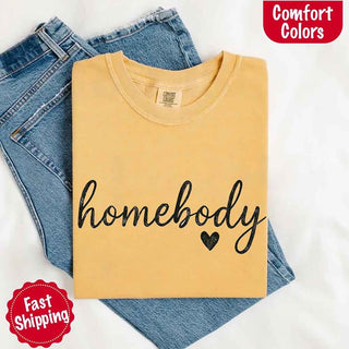Homebody Comfort Colors Tee – Casual Relaxed Fit Shirt - A Roese Boutique