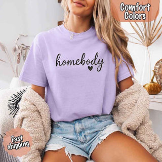 Homebody Comfort Colors Tee – Casual Relaxed Fit Shirt - A Roese Boutique