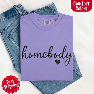 Homebody Comfort Colors Tee – Casual Relaxed Fit Shirt - A Roese Boutique