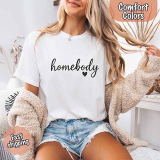 Homebody Comfort Colors Tee – Casual Relaxed Fit Shirt - A Roese Boutique