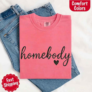 Homebody Comfort Colors Tee – Casual Relaxed Fit Shirt - A Roese Boutique