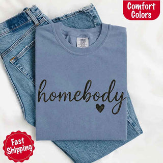 Homebody Comfort Colors Tee – Casual Relaxed Fit Shirt - A Roese Boutique