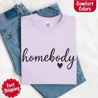 Homebody Comfort Colors Tee – Casual Relaxed Fit Shirt - A Roese Boutique