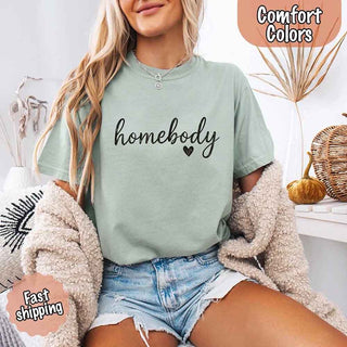 Homebody Comfort Colors Tee – Casual Relaxed Fit Shirt - A Roese Boutique