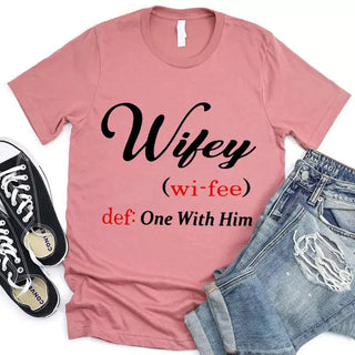 Hubby & Wifey Definition Couple T-shirt - A Roese Boutique