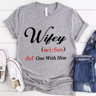 Hubby & Wifey Definition Couple T-shirt - A Roese Boutique