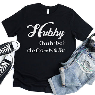 Hubby & Wifey Definition Couple T-shirt - A Roese Boutique