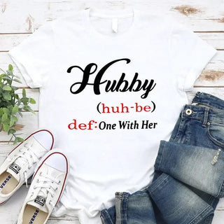 Hubby & Wifey Definition Couple T-shirt - A Roese Boutique