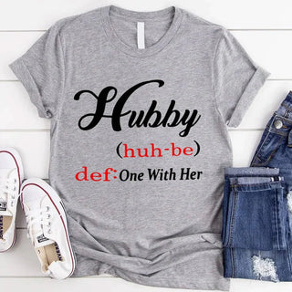 Hubby & Wifey Definition Couple T-shirt - A Roese Boutique