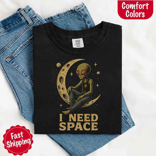 I Need Space Tee – Gothic Alternative Unisex Comfort Colors Shirt - A Roese Boutique
