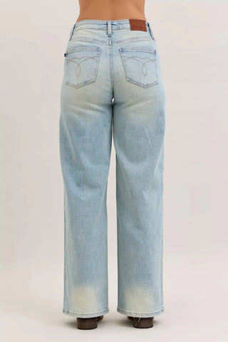 Judy Blue High Waist Column Straight Jeans - A Roese Boutique