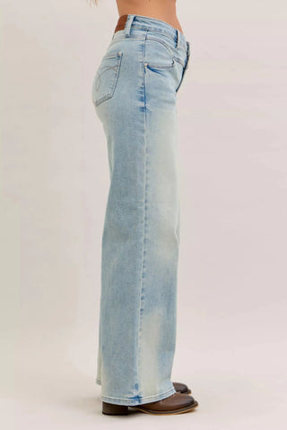 Judy Blue High Waist Column Straight Jeans - A Roese Boutique