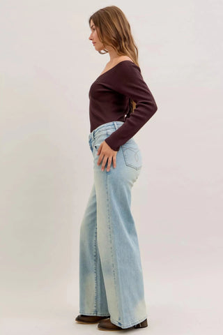 Judy Blue High Waist Column Straight Jeans - A Roese Boutique