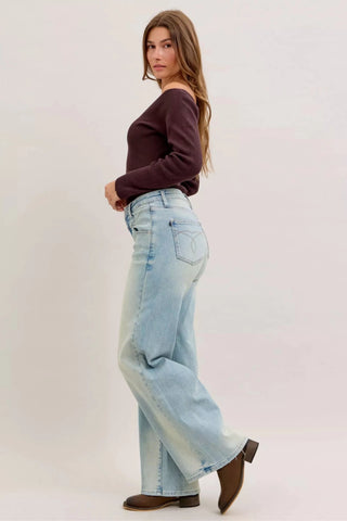 Judy Blue High Waist Column Straight Jeans - A Roese Boutique
