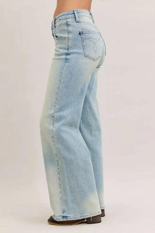 Judy Blue High Waist Column Straight Jeans - A Roese Boutique