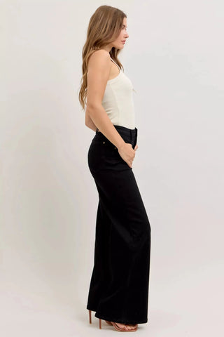 Judy Blue High - Waisted Wide Leg Jeans - A Roese Boutique
