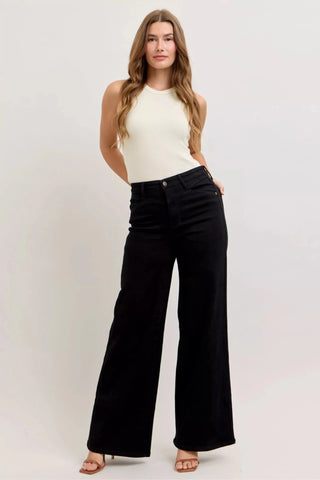 Judy Blue High - Waisted Wide Leg Jeans - A Roese Boutique