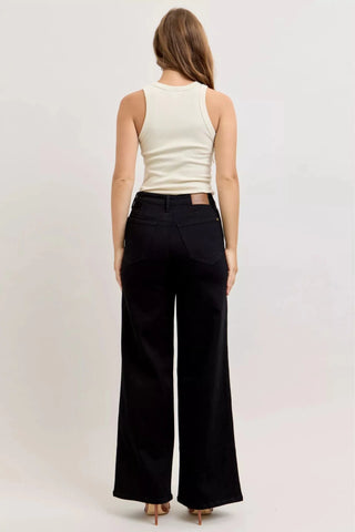 Judy Blue High - Waisted Wide Leg Jeans - A Roese Boutique