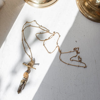 Labradorite Lariat Necklace - A Roese Boutique