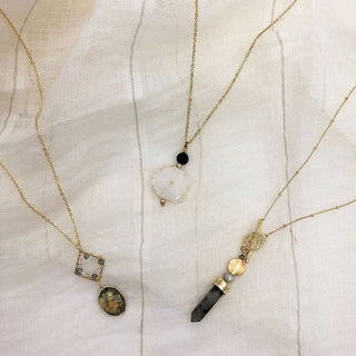 Labradorite Pendant Necklace - A Roese Boutique