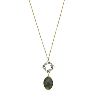 Labradorite Pendant Necklace - A Roese Boutique